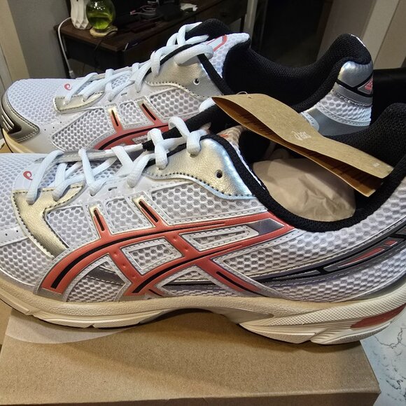 ASICS Gel-1130 White - Desert Red 1203A609-102 Mens Size 10 NEW SNEAKER SHOES - Picture 5 of 9